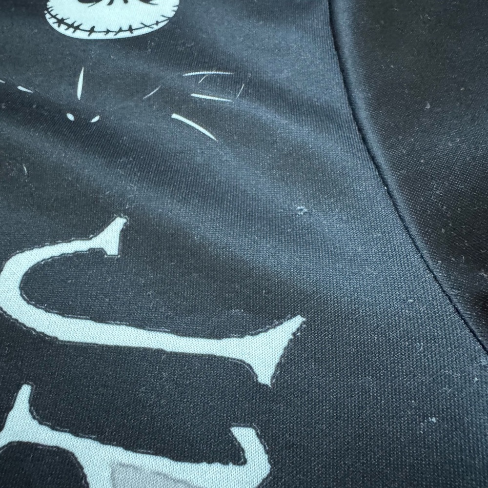 Jack Skellington Men's Hoodie‎ Black White Size Small Nightmare Before Christmas - Picture 6 of 9